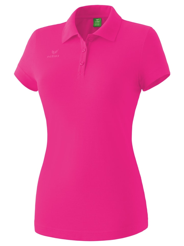 Damen Teamsport Poloshirt in pink
