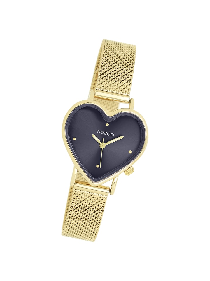 Analog-Armbanduhr OOZOO Timepieces gold extra groß (ca. 28x29mm)