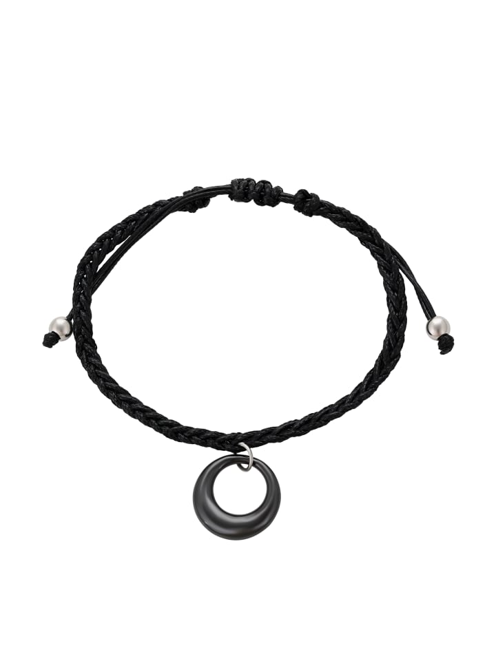 Women Bracelet in Black Silver