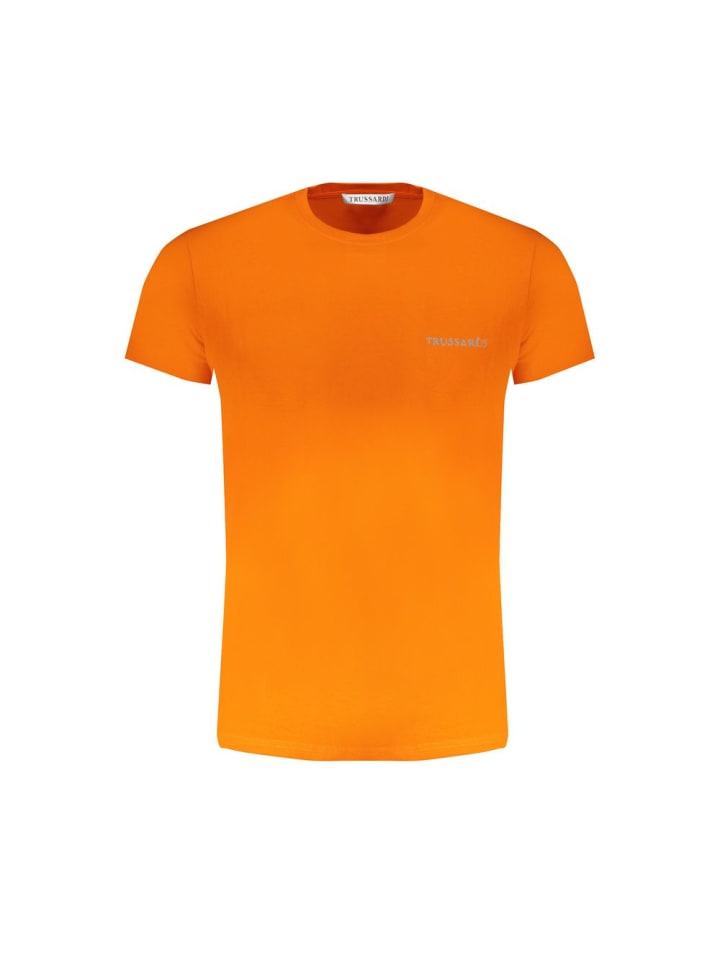 Orange Baumwolle Herren T-Shirt