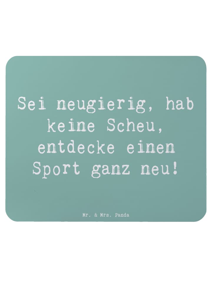 Mauspad Spruch Neuer Sport mit Spruch in Meeresbrise