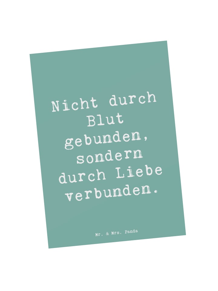 Postkarte Spruch Adoptivbruder Liebe mit Spruch in Meeresbrise