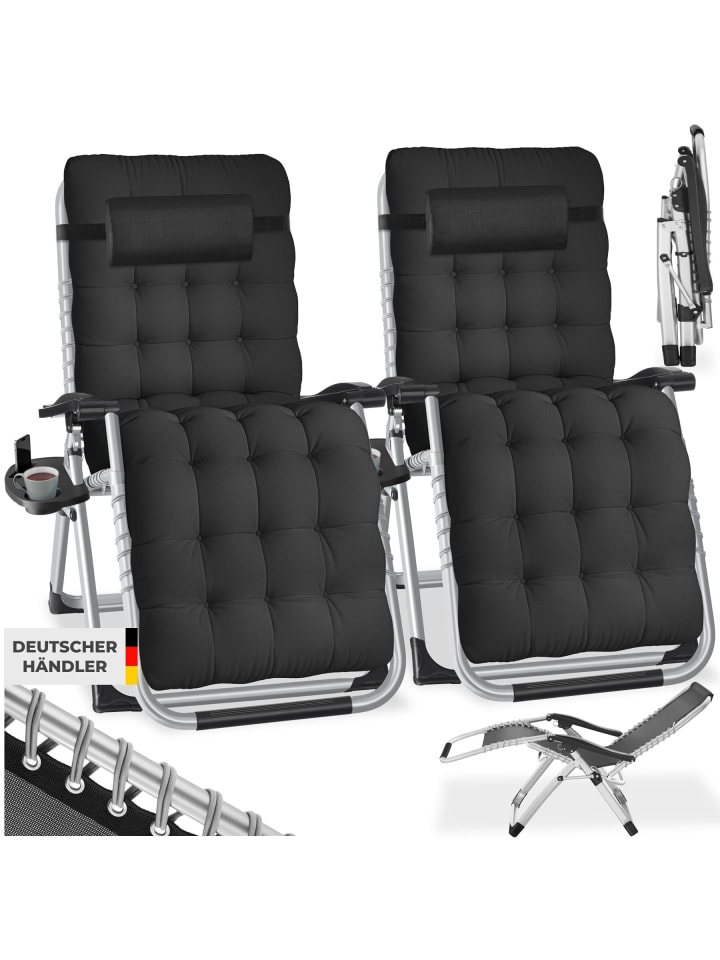Sonnenliege, klappbar, Belastbarkeit je 200 kg, 84 x 168 x 82,5 cm
