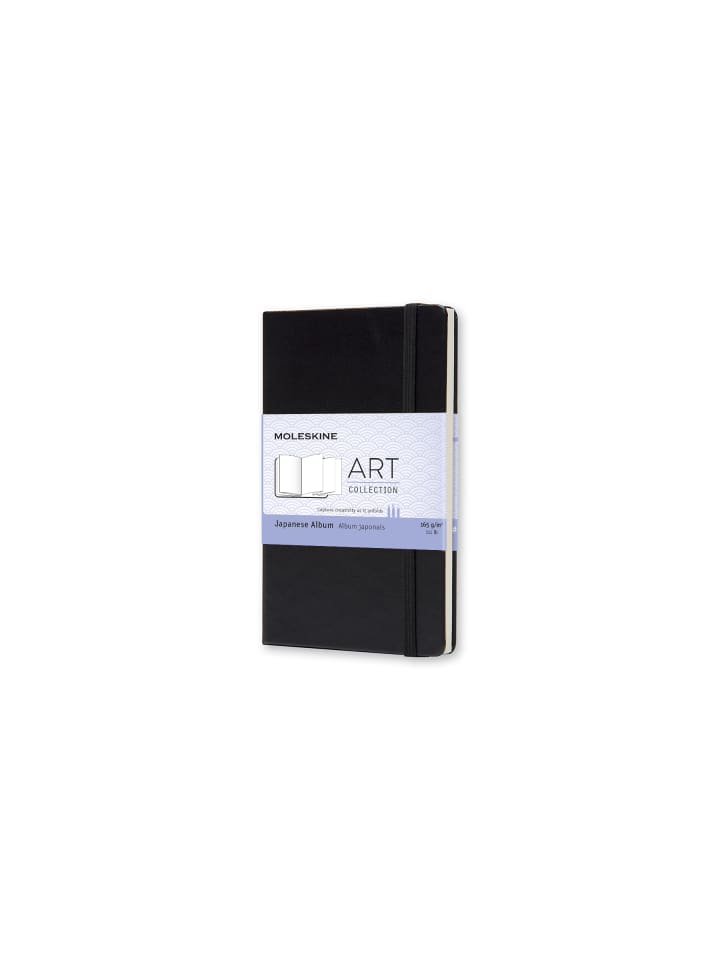 Japanisches Album, Fester Einband, 165g-Papier in Schwarz