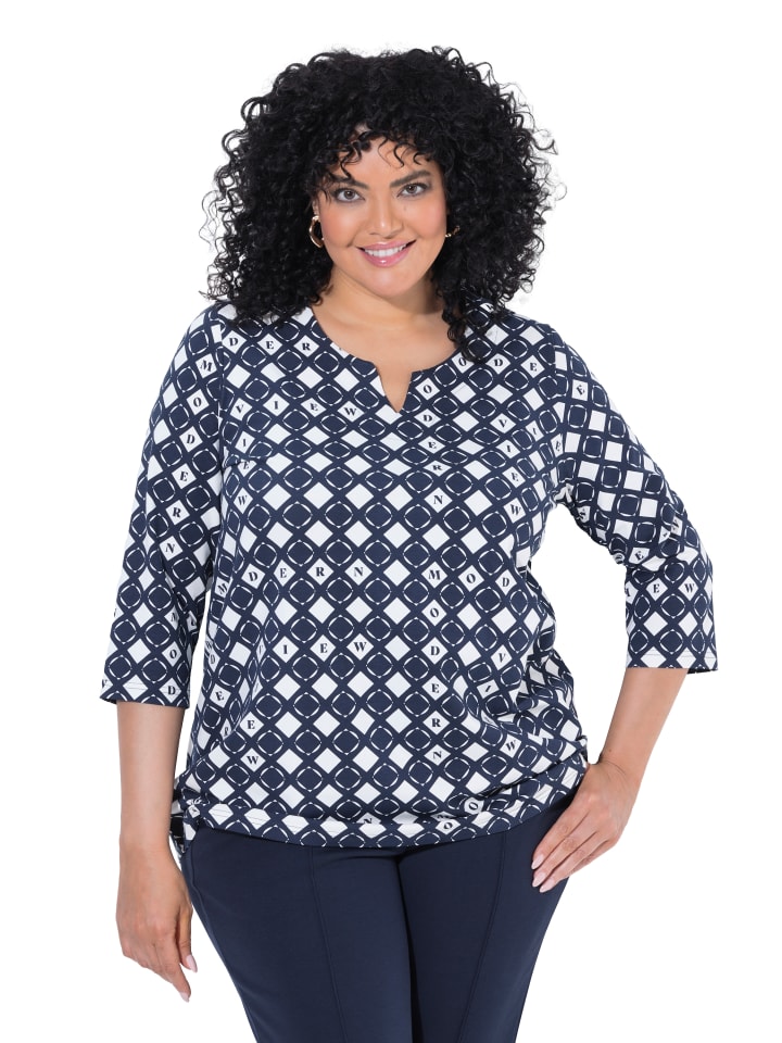 Shirt in classic marine