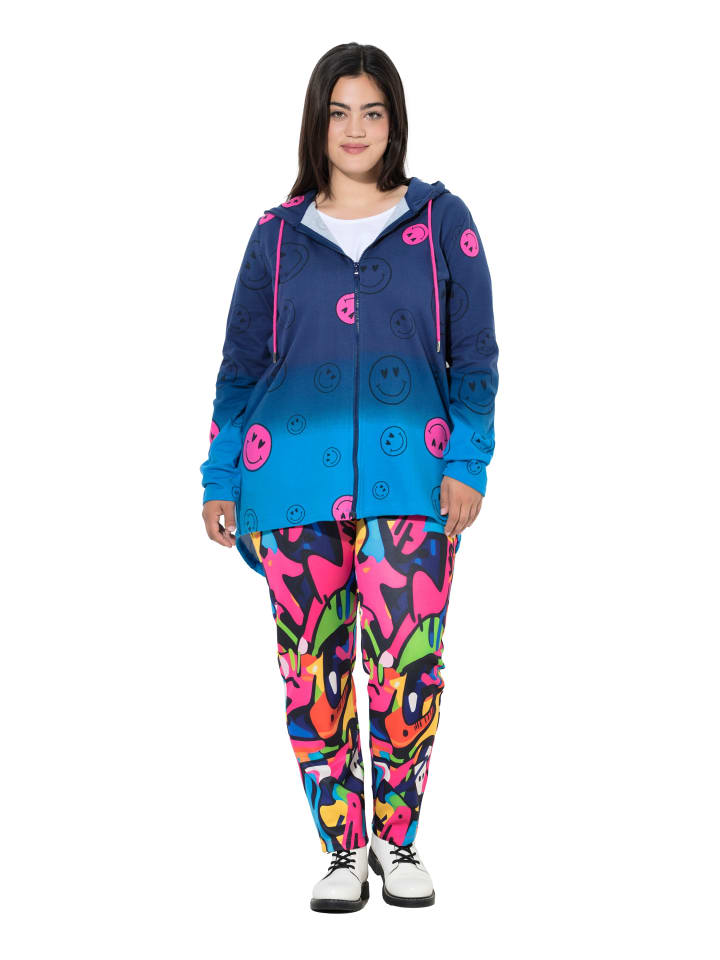 Sweatjacke in dunkelblau