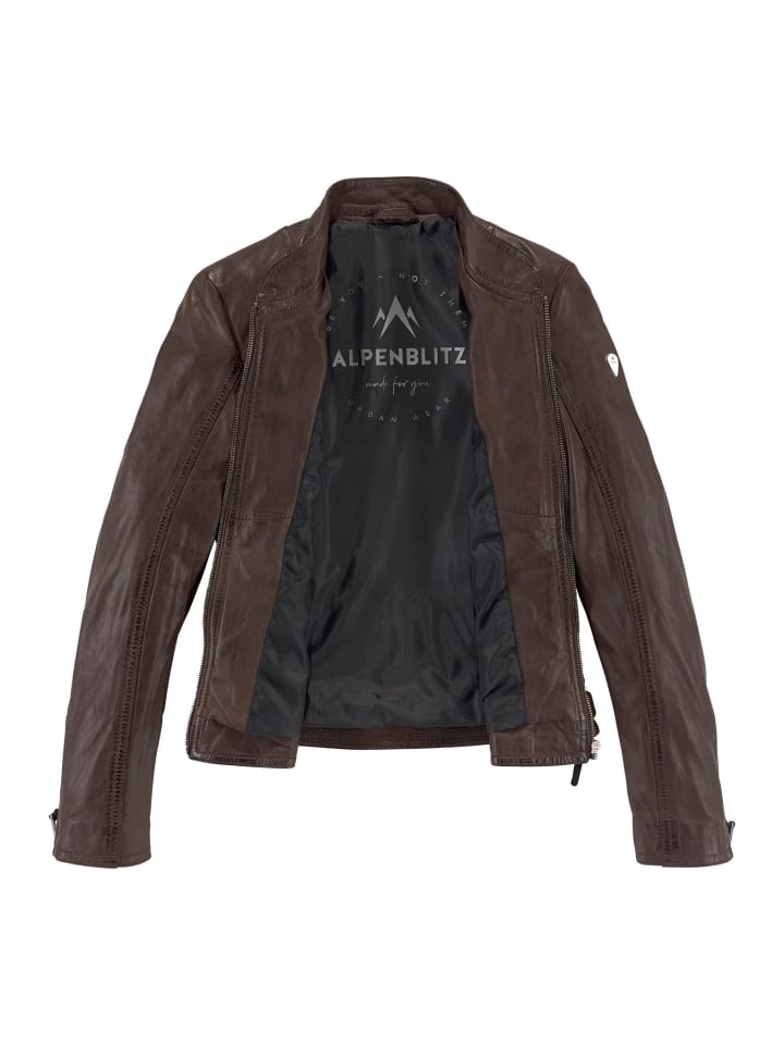 Lederjacke in braun