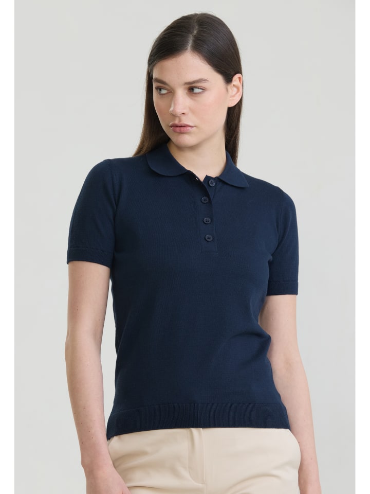 Polo Shirt Kurzarm in navy