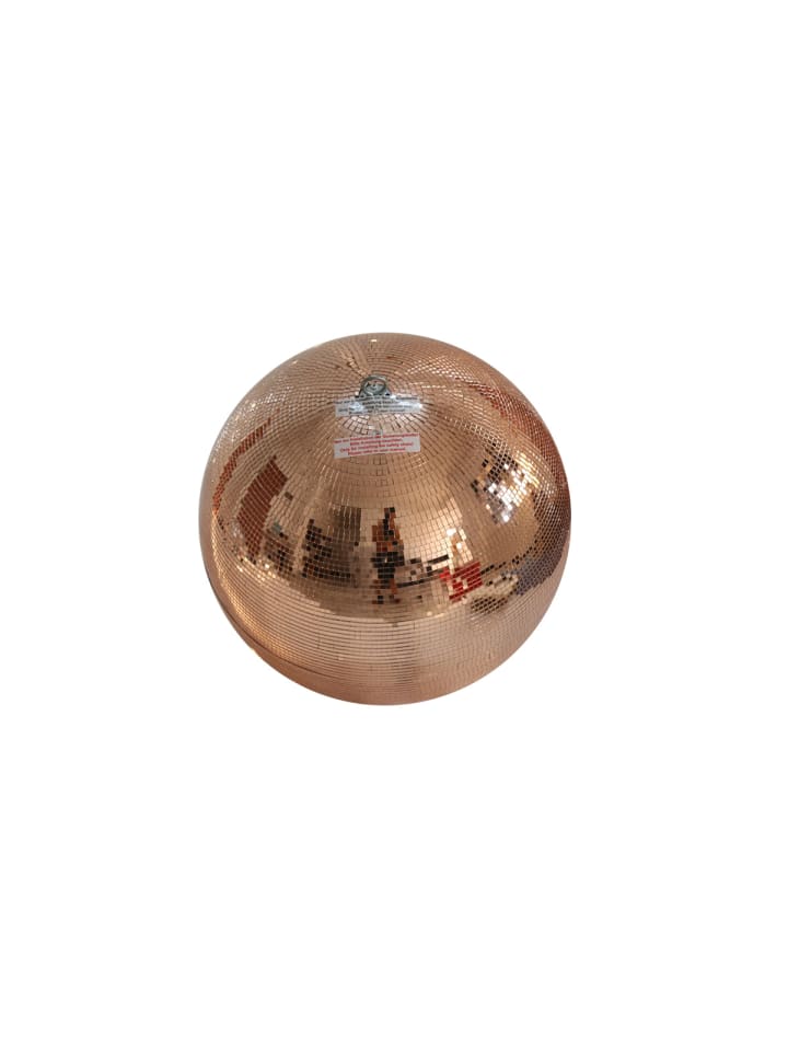 Spiegelkugel Mirrorball Discokugel D: 20cm in kupfer