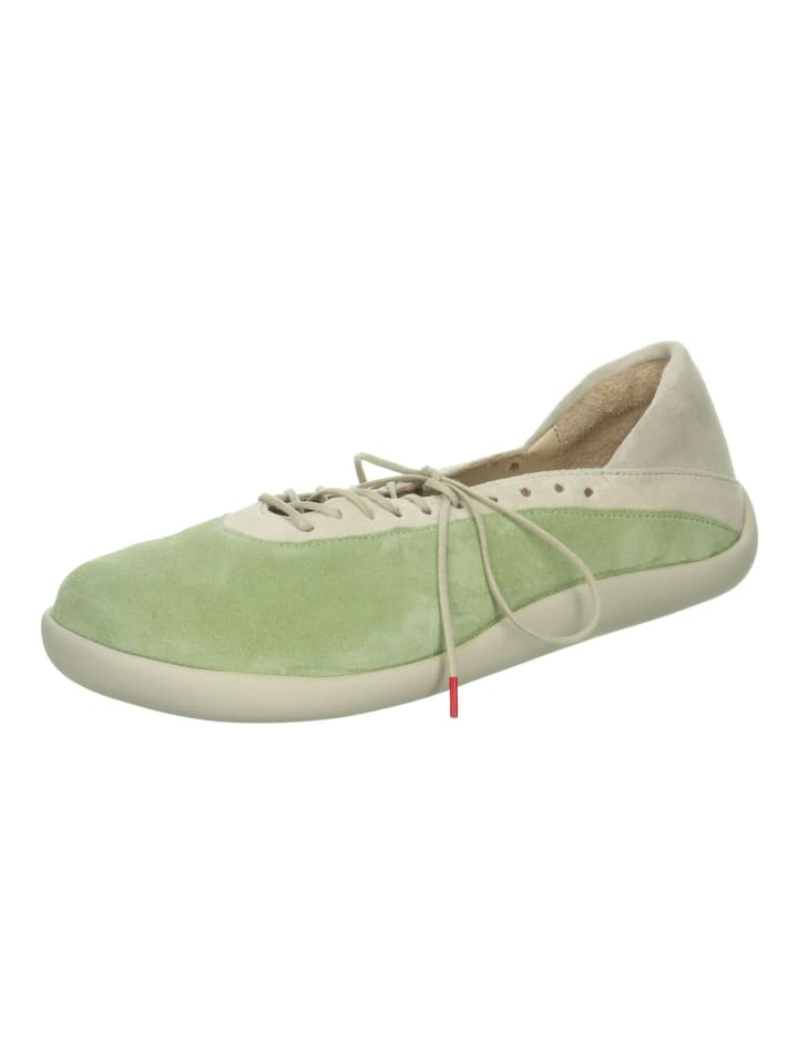 Halbschuhe Grün/Beige