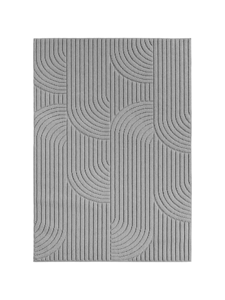 Kurzflor Teppich Helix 2201 in Silber