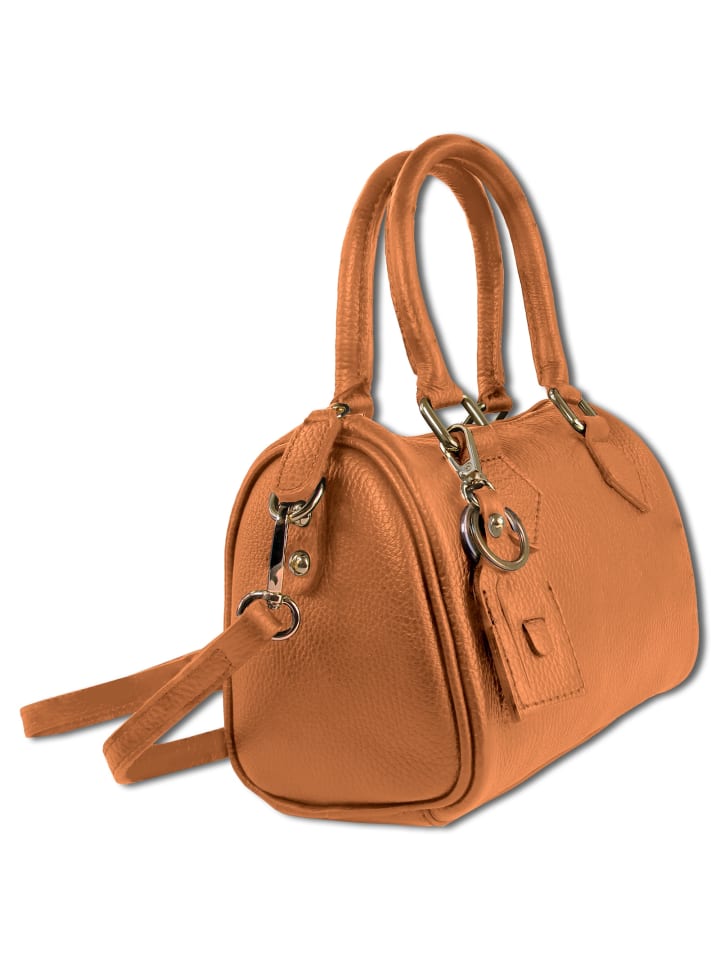 Toscanto Umhängetasche Leder tan, braun ca. 22cm