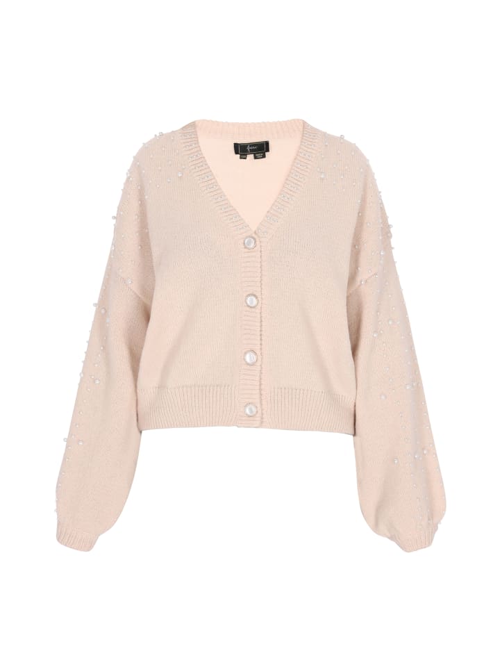 Damen Cardigan in Beige Melange
