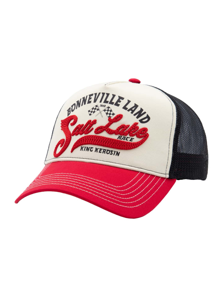 King Kerosin Trucker Cap Bonneville Land Salt Lake in rot