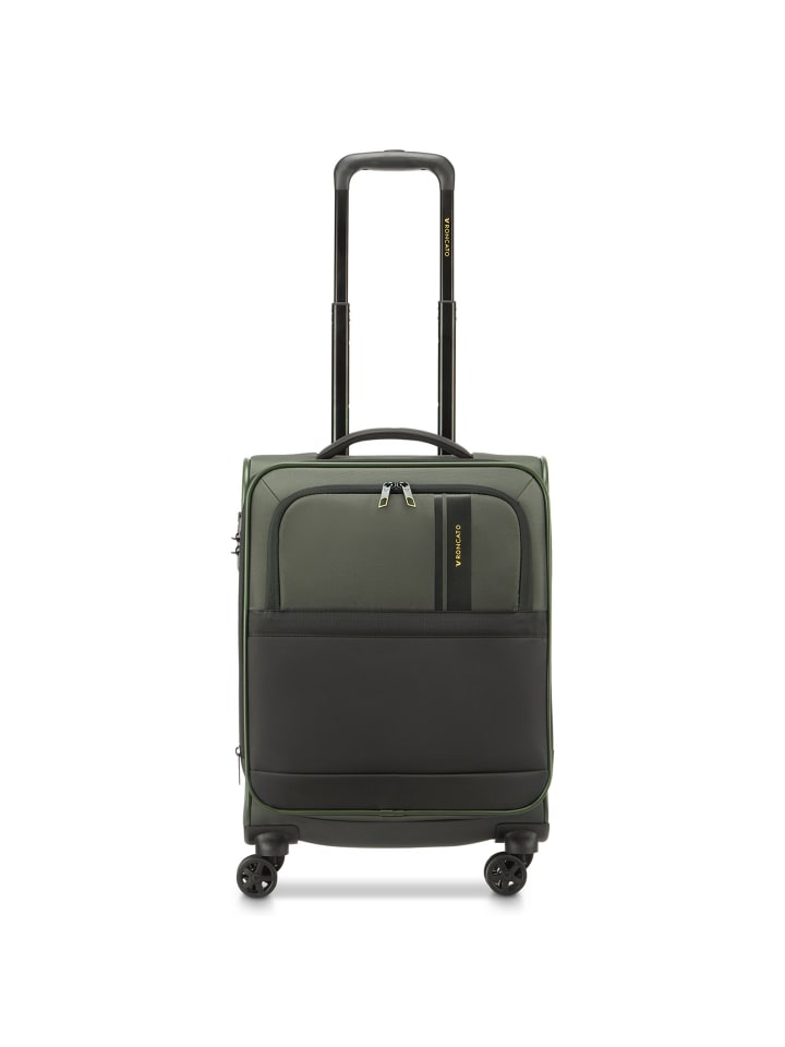 Metropolitan 4 Rollen Kabinentrolley 55 cm mit Dehnfalte green