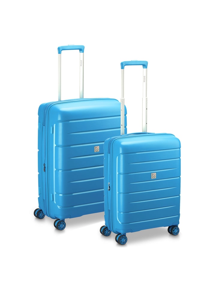 Starlight 3.0 4 Rollen Kofferset 2-teilig mit Dehnfalte bluette
