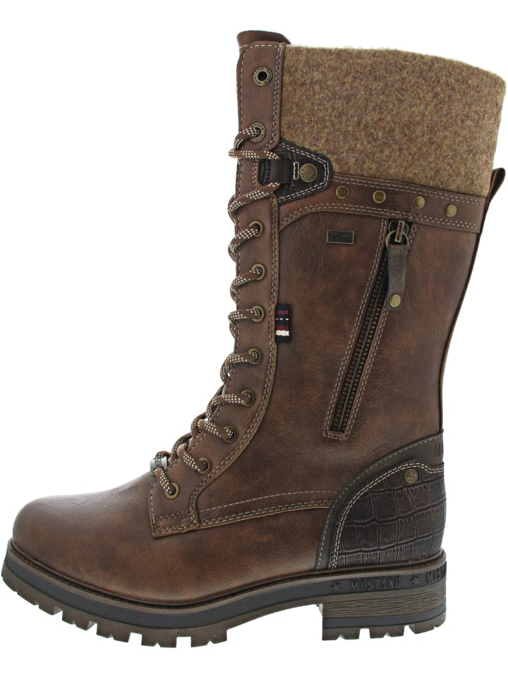 Schnürstiefel Braun