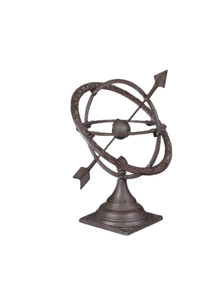 Sonnenuhr in Braun - Ø 42 cm