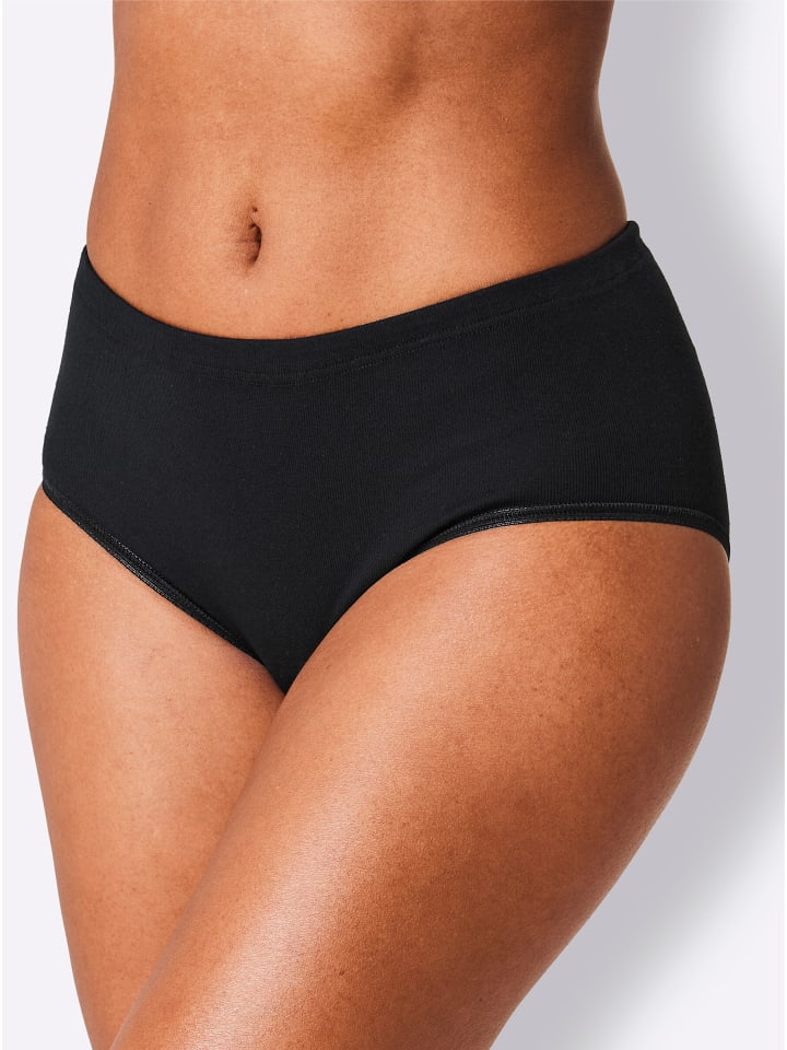 Taillenslip in 5x schwarz