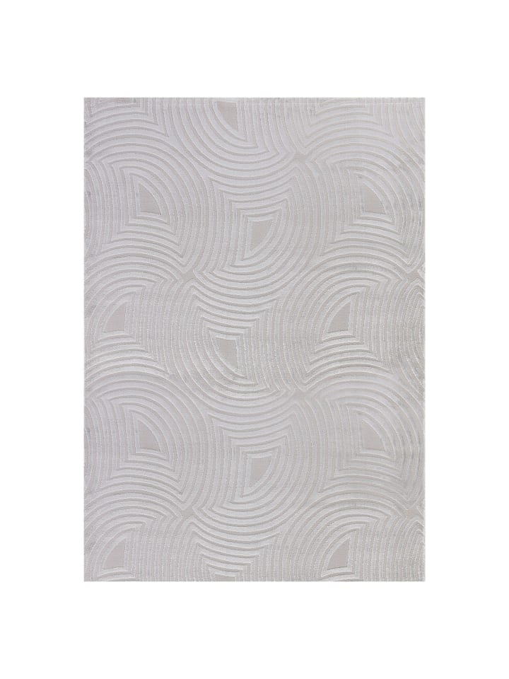Kurzflor Teppich Sahara 1113, Läufer - Silber