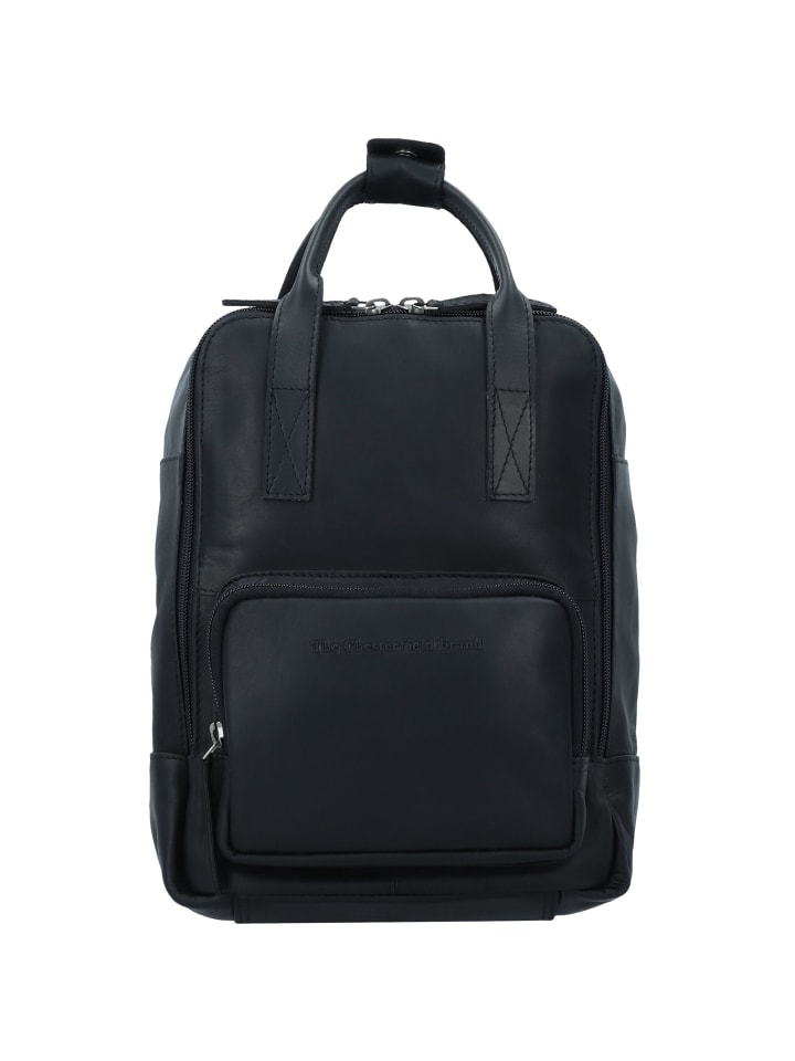 Bellary City Rucksack Leder 30 cm schwarz