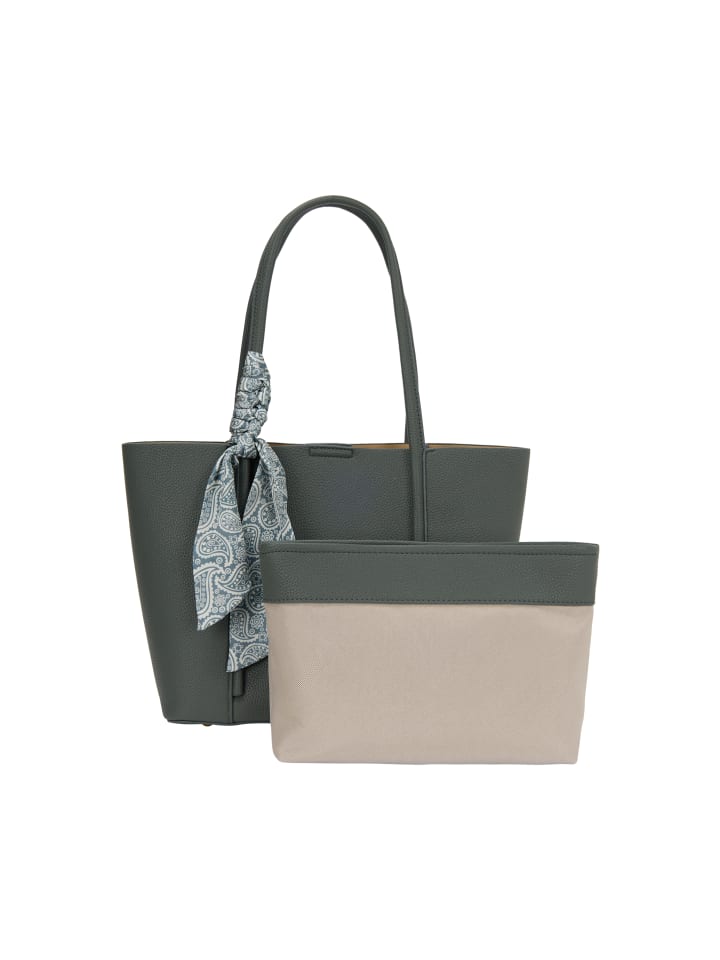 Women 2-In-1 Tote Bag Set in Grey