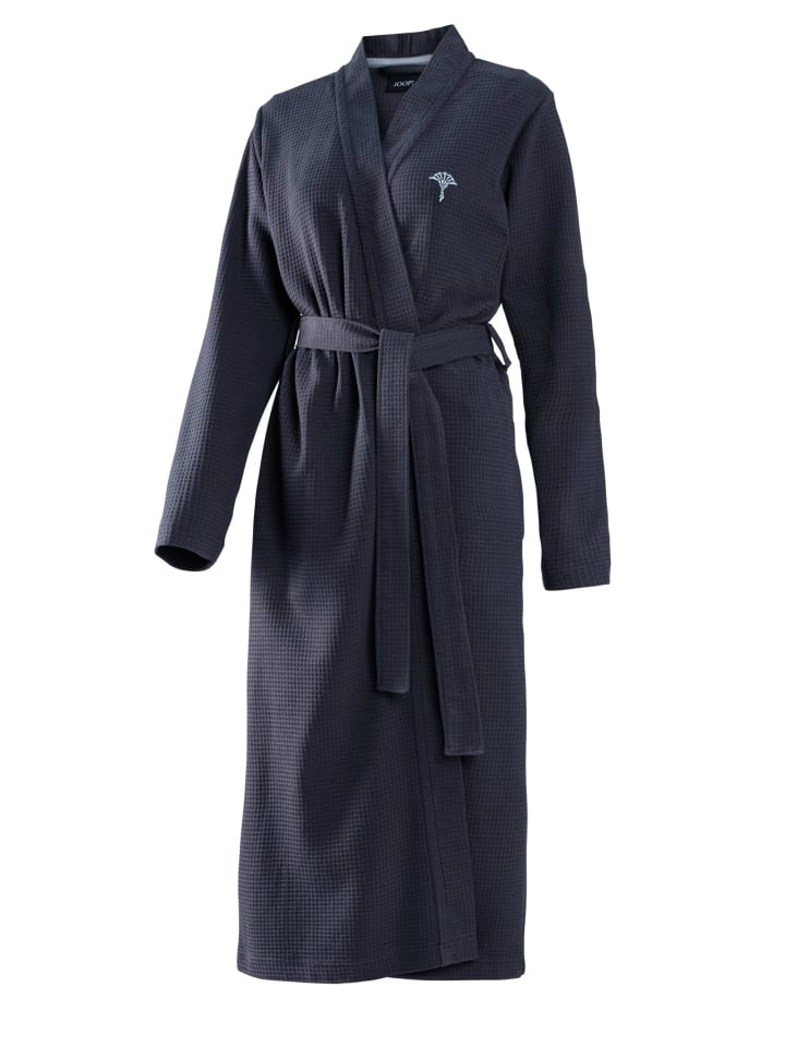 JOOP! BADEMANTEL UNI PIQUÉ Damen-Kimono 40/42, Navy