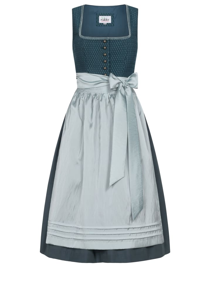 Midi Dirndl Gudrun in Petrol