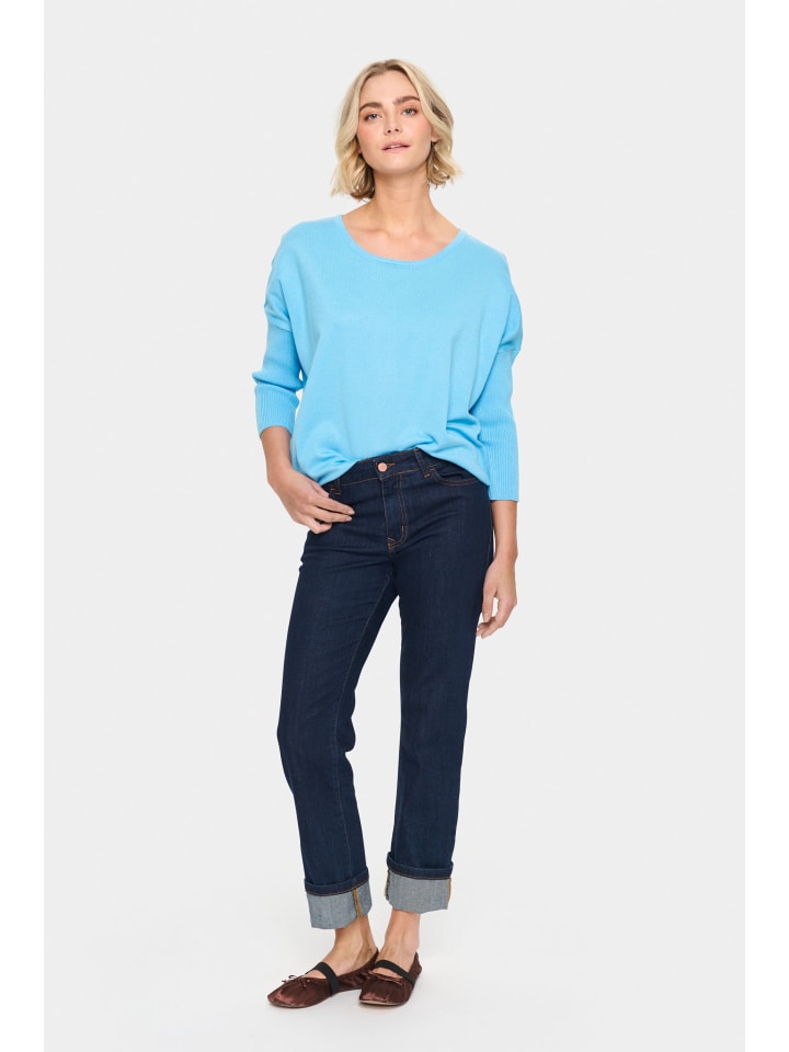 Strickpullover A2561, Casual fit in Ethereal Blue