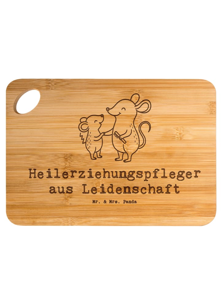 Frühstücksbrett Heilerziehungspfleger Leidensch... in Braun