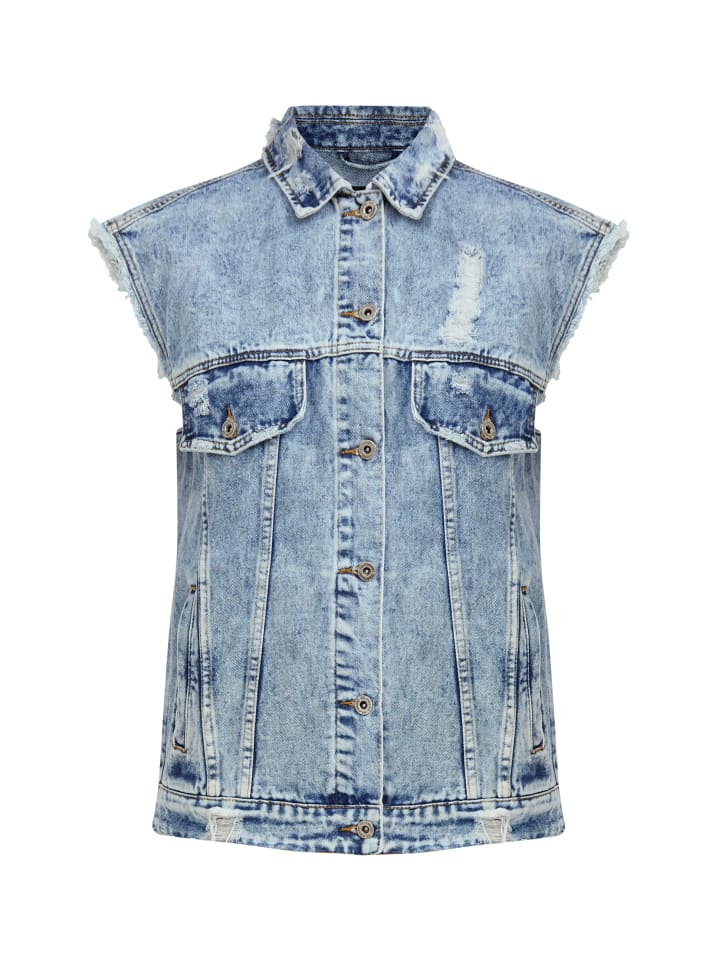 Jeansweste Basic in light blue