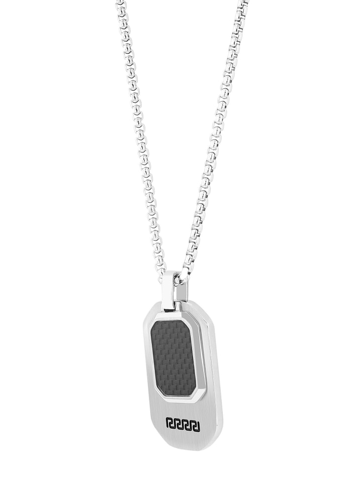Unisex Halskette mit Anhänger – aus Edelstahl in silber