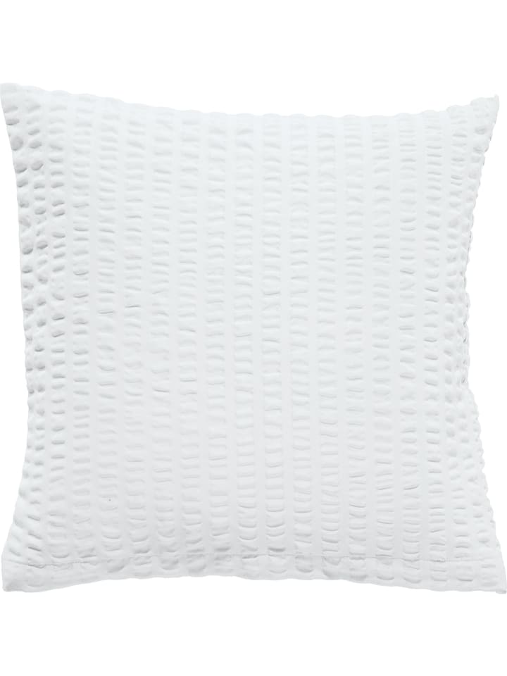 Microfaser-Seersucker, Microfaser Kuschelkissenbezug Detroit in weiß