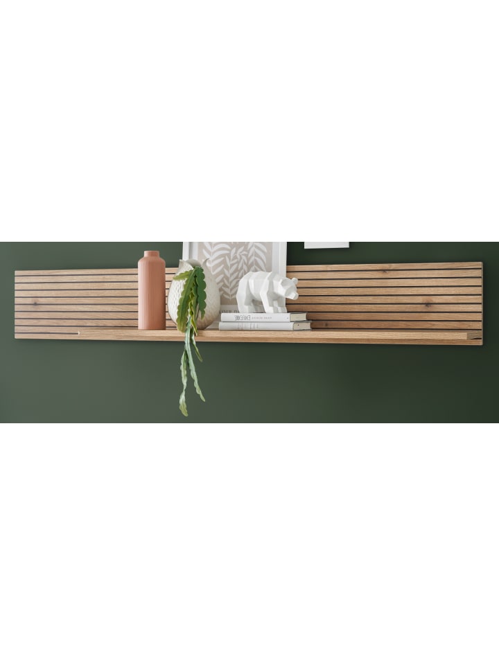 Wandboard naturfarben Eiche, Wandregal 150 cm