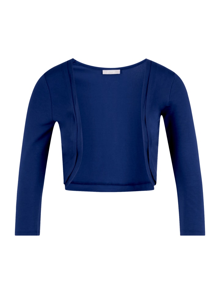 Bolero-Jacke figurbetont in Festival Blue