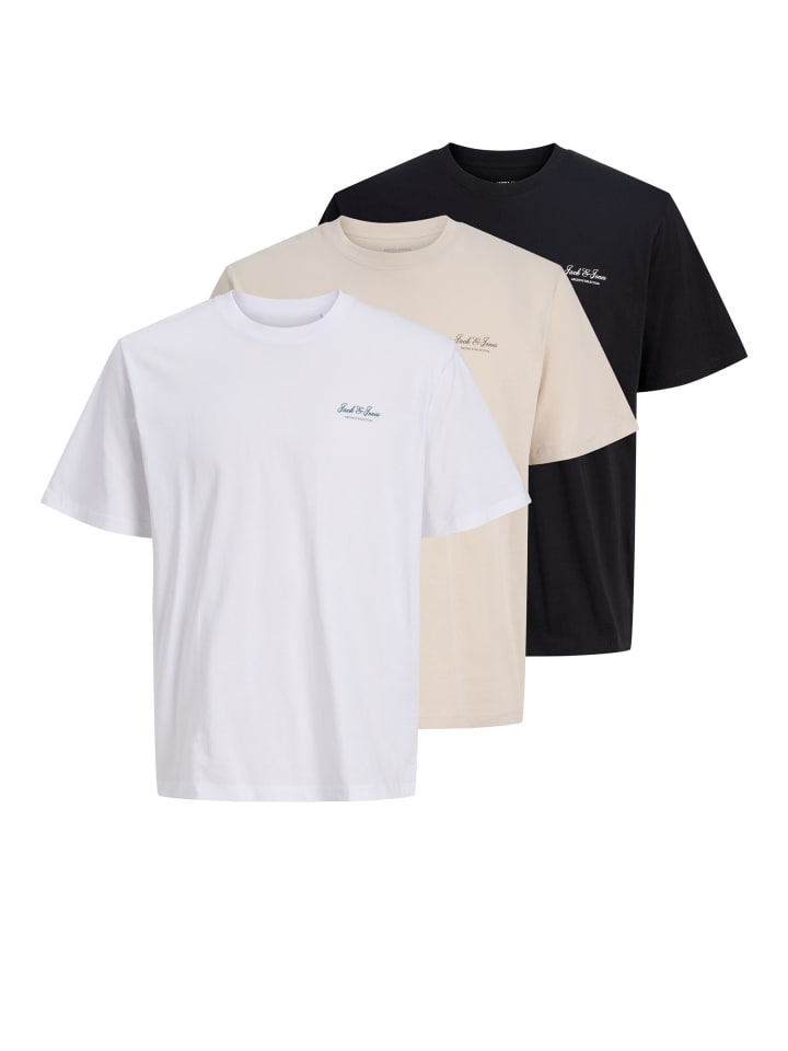 3er-Pack T-shirt in Bright White