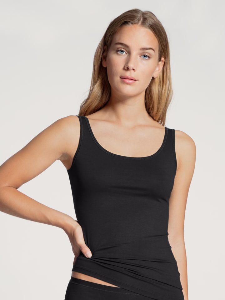Tank-Top in schwarz