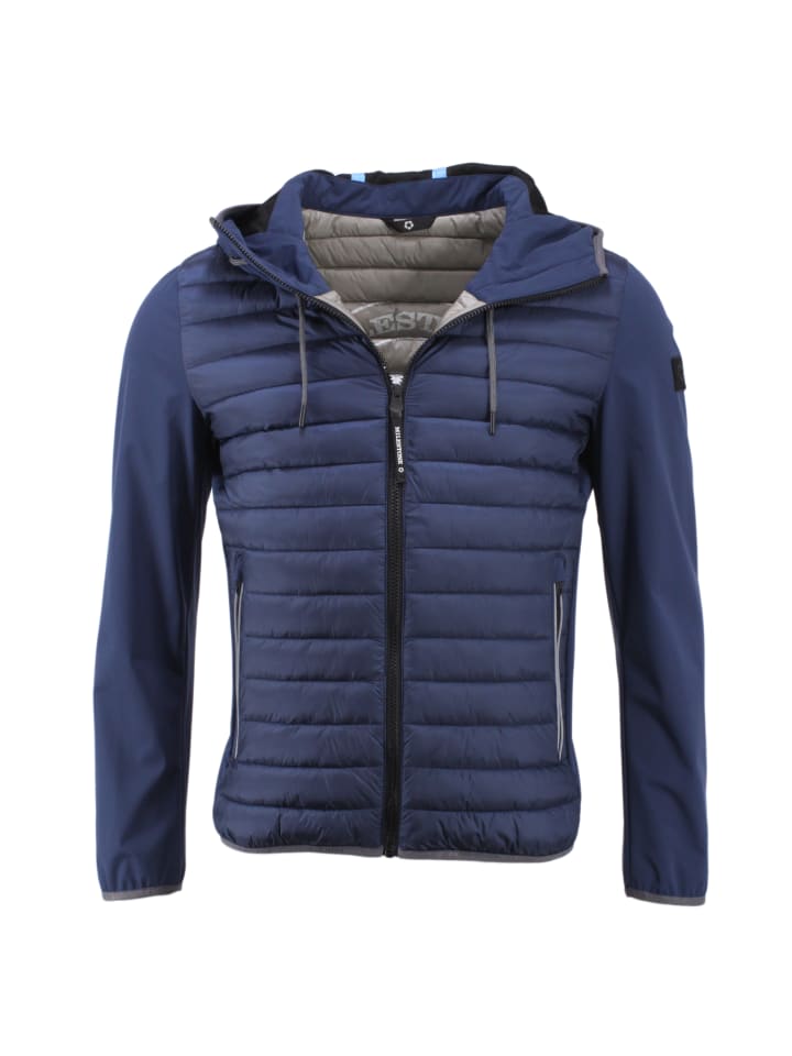 leichte Steppjacke in Dunkelblau