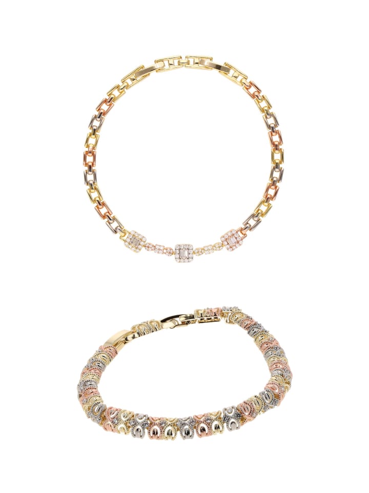 Women Bracelets Set in gold