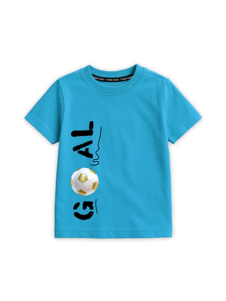 Three Oaks Kinder T-Shirt „Goal“ – Fußball Shirt mit Print