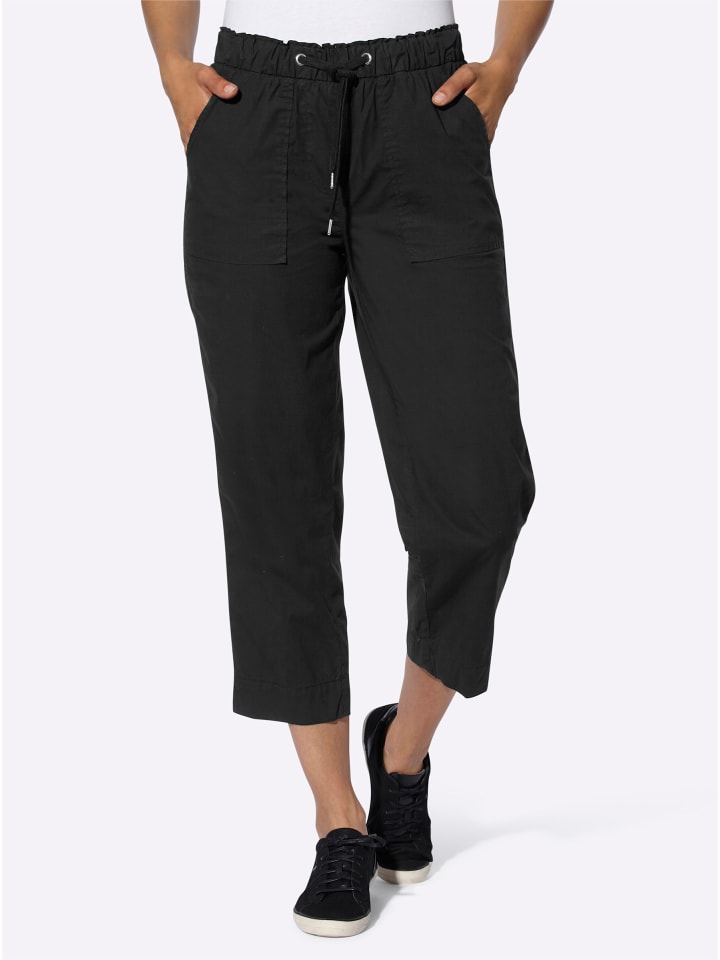 7/8-Hose in schwarz