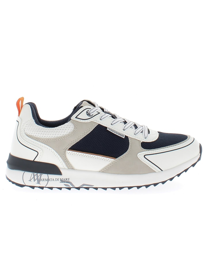 Sneaker AMU1N947-OFFWHITE-NAVY Weiß