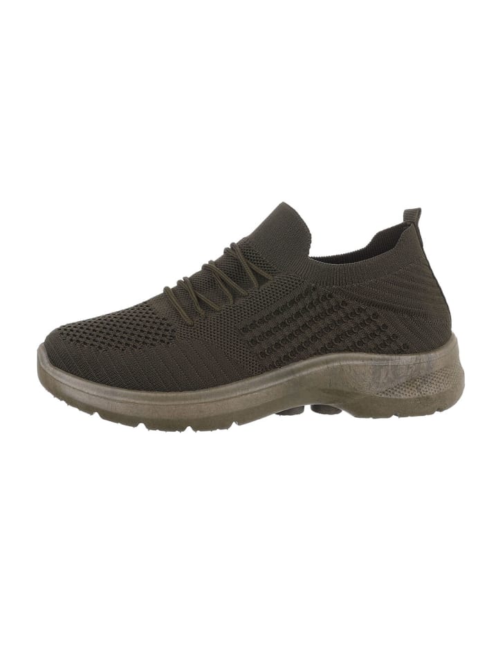 Freizeitschuh in Olive