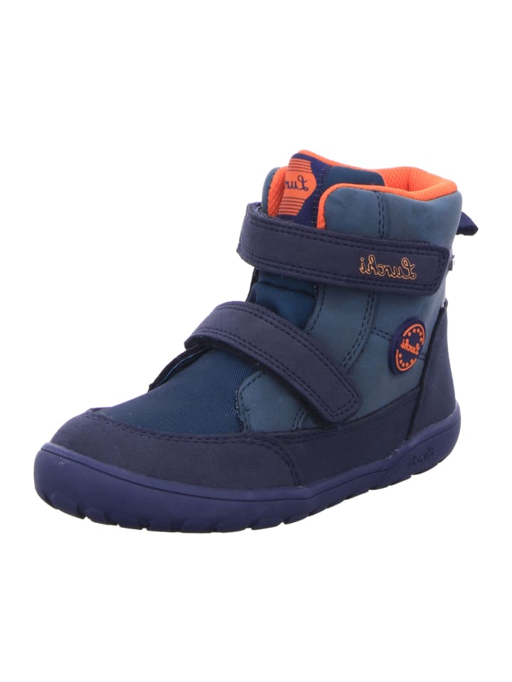Klettstiefelette Jimmy-Tex in navy-orange