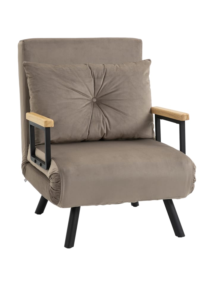 Schlafsofa in Braun 63L x 73B x 81H cm