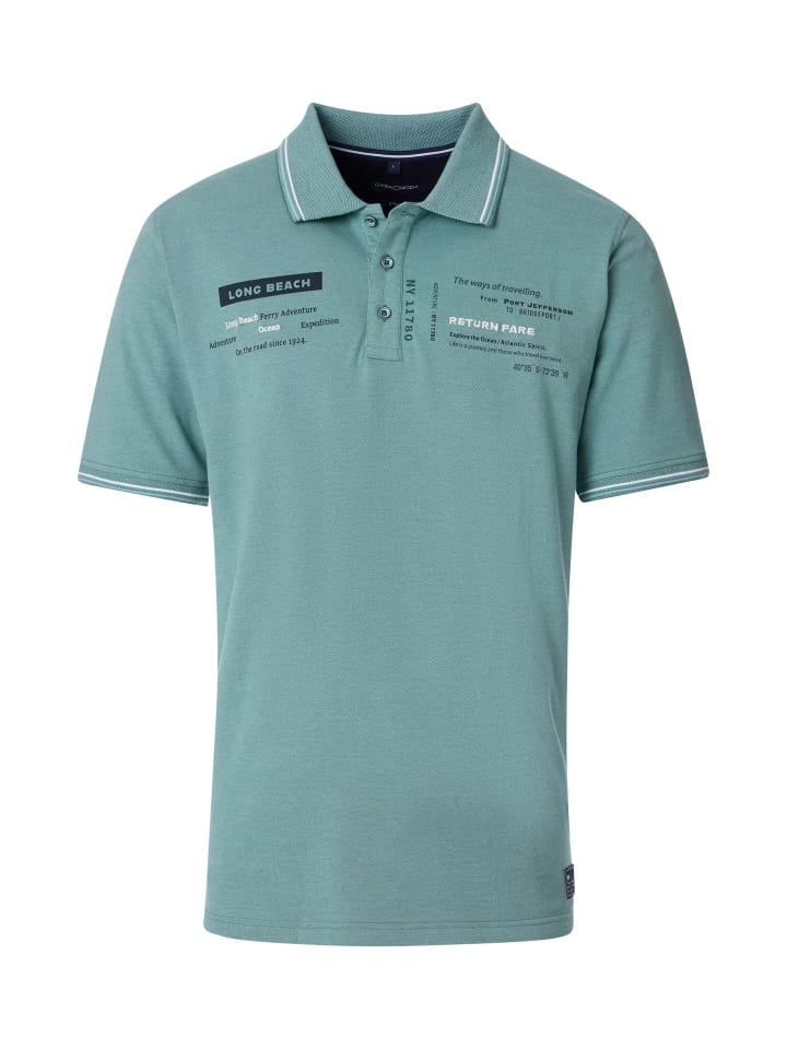 Polo-Shirt in Türkis