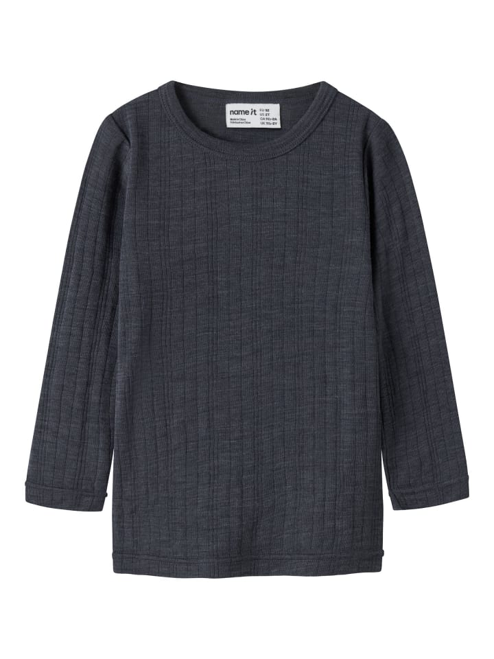 Oberteil mit langen Ärmeln in Ombre Blue