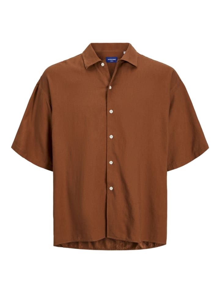 Hemd JORPAROS OVERSIZED SHIRT in Braun