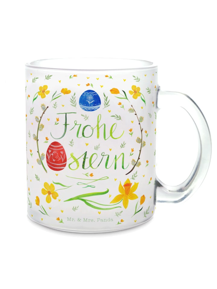 Tasse Ostern Frohe Ostern mit Spruch in Transparent
