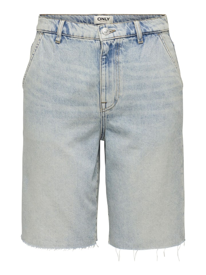 Jeans-Shorts in Medium Blue Denim